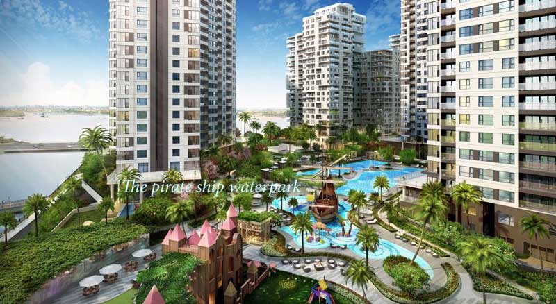 không gian xanh tại đảo kim cương
