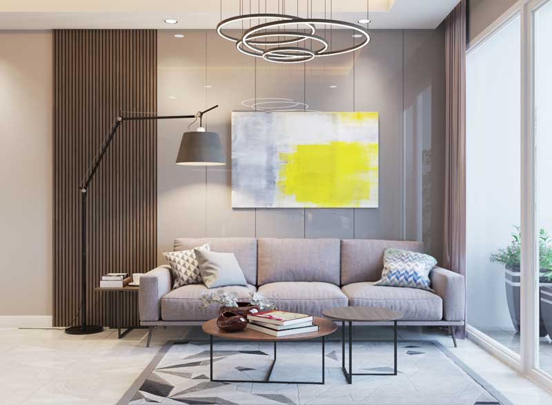 thiết kế hiện đại trong căn hộ kingsway
