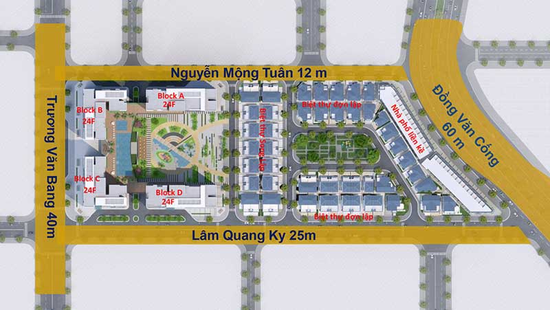 Mặt bằng Victoria Village