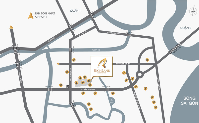 Vị trí của Richlane Residences