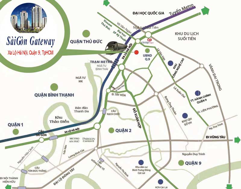 vị trí căn hộ saigon gateway