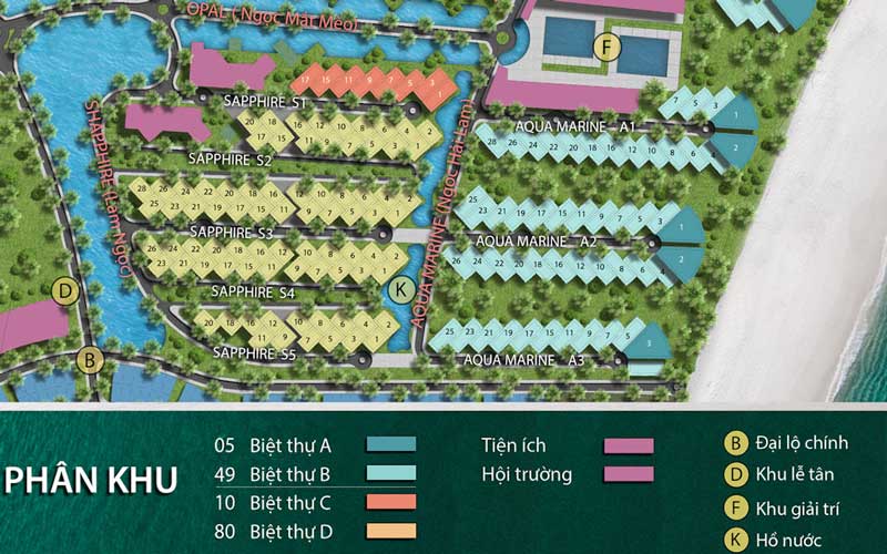 kiến trúc Premier Kem Beach Resort