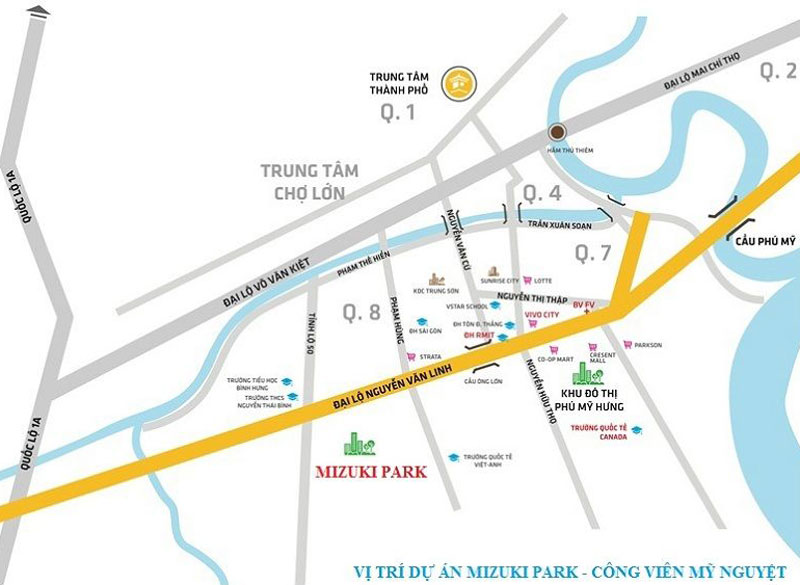 vị trí flora mizuki park nam long