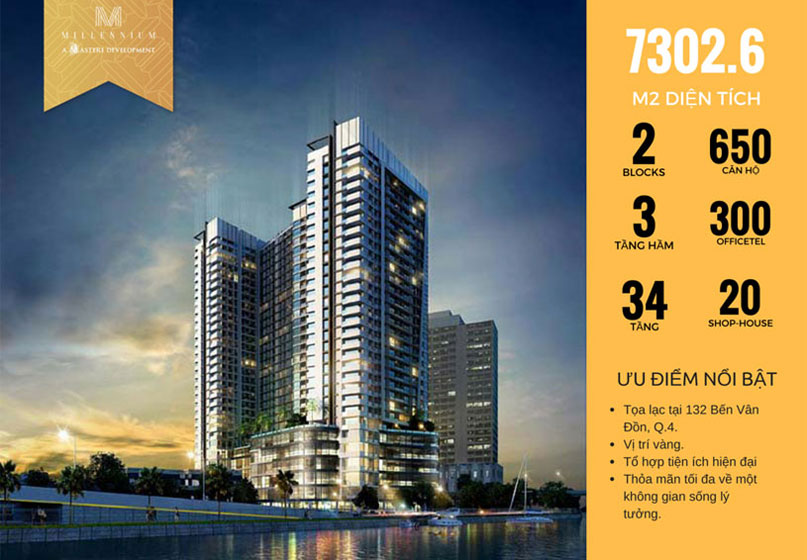 mở bán dự án căn hộ Officetel Millennium 
