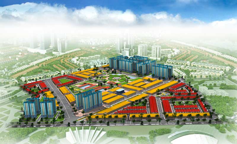 Mặt bằng tồng thể dự án Khang Điền tại Bình Chánh