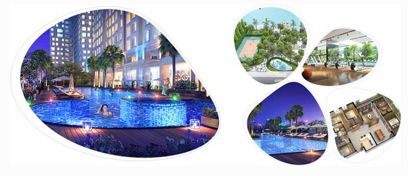 không gian xanh masteri m one gò vấp