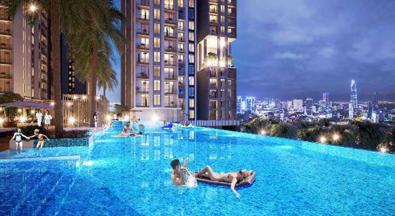 hồ bơi dự án Kingdom Hoa Lâm Quận 10