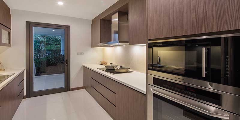 Không gian khu vực bếp khoa học của dự án thuận việt quận 2