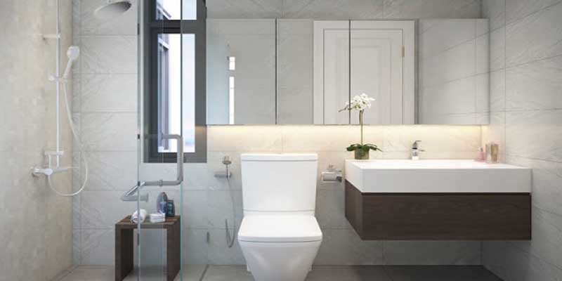 Nhà vệ sinh bố trí hợp lý thuận tiện tại New City Thuận Việt Quận 2