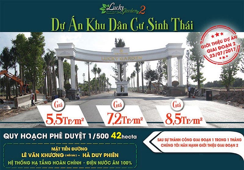 bán dự án đất nền Lucky Garden 2 Bình Mỹ Củ Chi