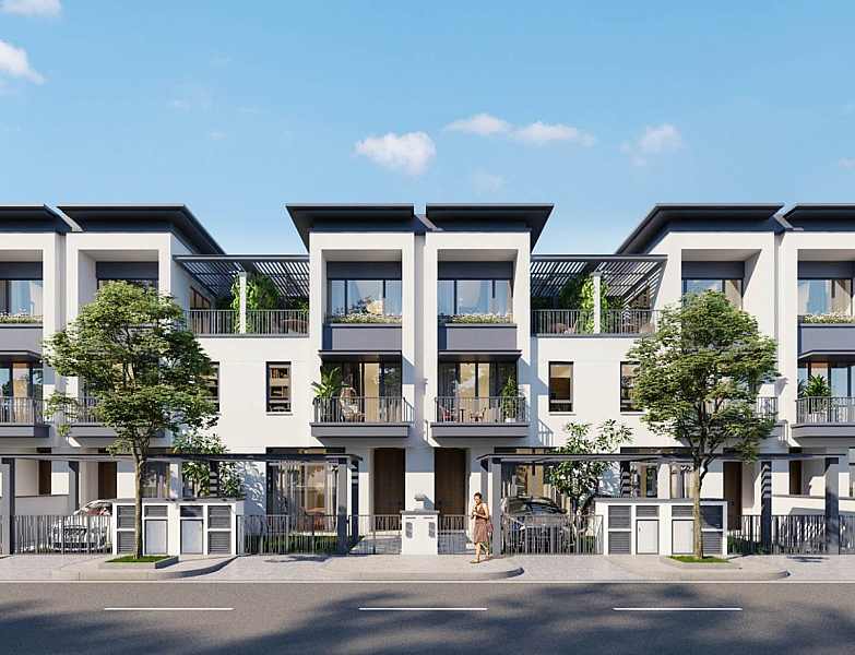 Mô phỏng biệt thự tại khu đô thị Swan Bay Nhơn Trạch