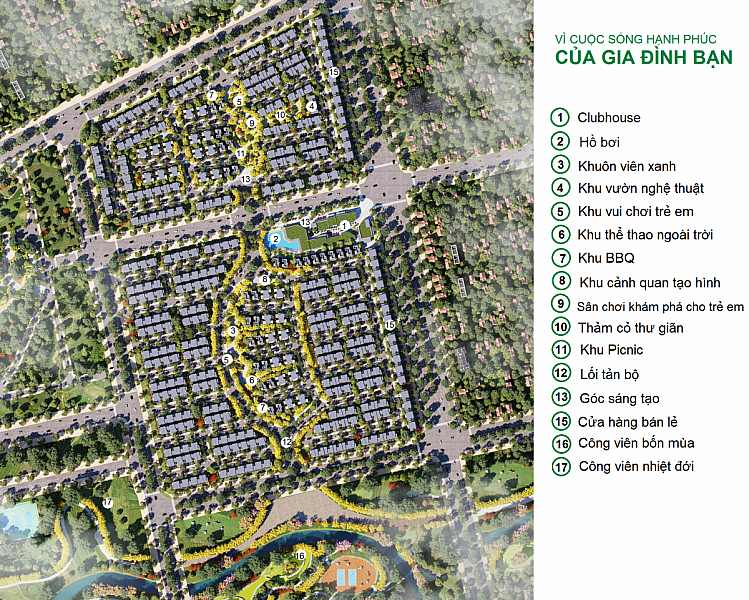 Tiện ích dịch vụ hoàn hảo của dự án Swan Park Đồng Nai