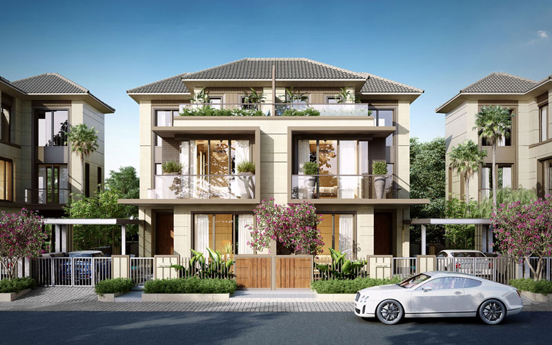 Biệt thự song lập đẳng cấp dự án Swan Bay