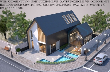 THIẾT KẾ THI CÔNG KIẾN TRÚC BIỆT THỰ X HOME HÀ NỘI XHOME24