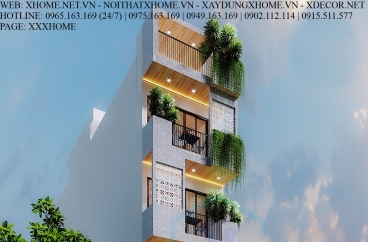 THIẾT KẾ THI CÔNG KIẾN TRÚC HOMESTAY X HOME HÀ NỘI XHOME01
