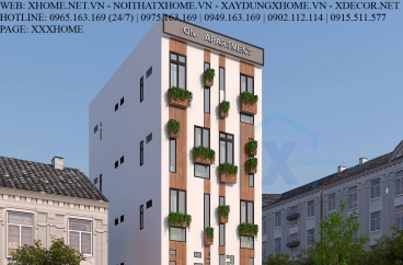 THIẾT KẾ THI CÔNG KIẾN TRÚC HOMESTAY X HOME HÀ NỘI XHOME10