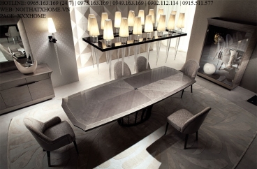 Bàn ăn dài Giorgio - Alchemy Art.6850 X HOME Hà Nội