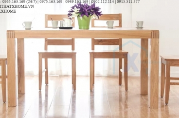 BÀN GHẾ ĂN GỖ X HOME HÀ NỘI SÀI GÒN HỒ CHÍ MINH XHOME3319