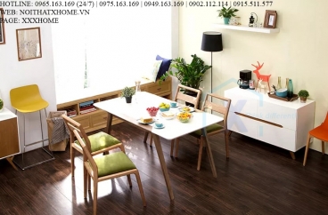 BÀN GHẾ ĂN GỖ X HOME HÀ NỘI SÀI GÒN HỒ CHÍ MINH XHOME3322