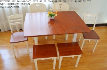 BÀN GHẾ ĂN GỖ X HOME HÀ NỘI SÀI GÒN HỒ CHÍ MINH XHOME4443