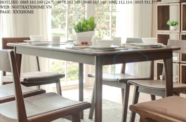 BÀN GHẾ ĂN GỖ X HOME HÀ NỘI SÀI GÒN HỒ CHÍ MINH XHOME4445