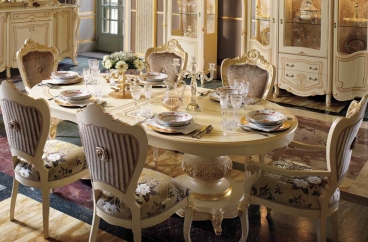 Bàn ăn MobilPiu - Opera Patinata Beige X HOME Hà Nội
