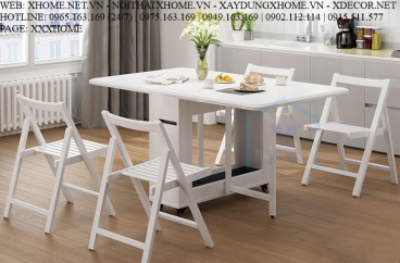 BÀN ĂN THÔNG MINH GẤP GỌN X HOME HÀ NỘI ĐẸP XHOME3304