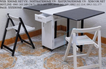 BÀN ĂN THÔNG MINH GẤP GỌN X HOME HÀ NỘI ĐẸP XHOME3312