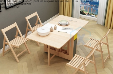 Bàn ăn thông minh nhét 4 ghế X HOME Hà Nội XHOME6606
