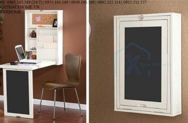 BÀN ĂN TREO TƯỜNG KẾT HỢP TỦ ĐỒ X HOME Hà Nội XHOME1114