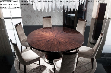 Bàn ăn tròn Giorgio - Coliseum Art.1825 + Art. 1825/T X HOME Hà Nội