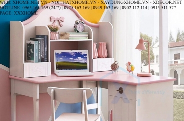 BỘ BÀN GHẾ HỌC SINH BẰNG GỖ CHO BÉ X HOME SÀI GÒN XHOME3501