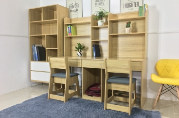BÀN GHẾ HỌC SINH X HOME ĐÔI KÈM GIÁ SÁCH BH6817