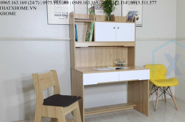 BÀN GHẾ HỌC SINH ĐƠN X HOME KẾT HỢP GIÁ SÁCH BH6810 1