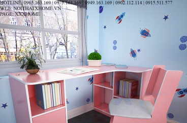 BÀN GHẾ HỌC SINH X HOME GÓC MẪU MỚI NHẤT 2020 BH6811