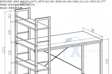 BÀN LÀM VIỆC GỖ X HOME Hà Nội Sài Gòn Hồ Chí Minh XHOME4410
