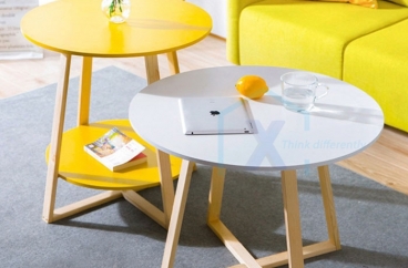 BÀN TRÀ BẮC ÂU 2 TẦNG CHÂN VUÔNG X HOME Hà Nội XHOME1202