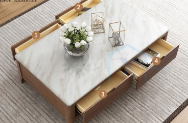 BÀN TRÀ MẶT GỖ BẮC ÂU X HOME Hà Nội XHOME1208