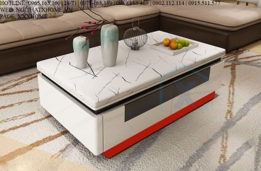 BÀN TRÀ MẶT ĐÁ CẨM THẠCH HÌNH CHỮ NHẬT X HOME Hà Nội XHOME1404