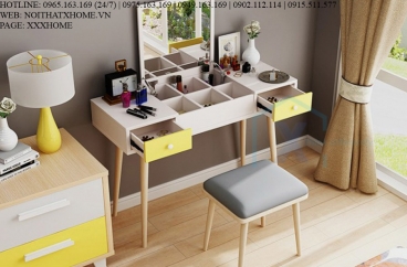 Bàn phấn thông minh 2 ngăn kéo cao cấp X HOME Hà Nội XHOME6601