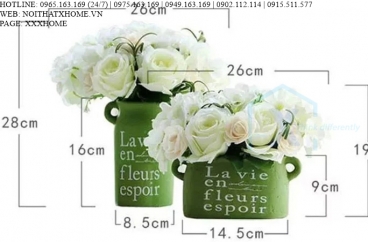 BÌNH LỌ HOA TRANG TRÍ X HOME HÀ NỘI SÀI GÒN HỒ CHÍ MINH XHOME1120