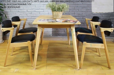BỘ BÀN ĂN CH45 4 GHẾ X HOME Hà Nội XHOME6605