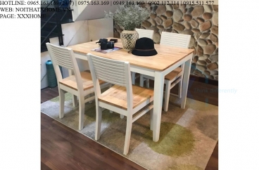 BỘ BÀN ĂN CHERRY 4 GHẾ X HOME Hà Nội XHOME6606