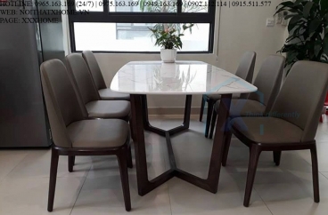 BỘ BÀN ĂN GRACE 6 GHẾ KHÔNG TAY X HOME Hà Nội XHOME6609