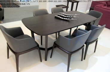 BỘ BÀN ĂN GRACE 6 GHẾ CÓ TAY X HOME Hà Nội XHOME6608
