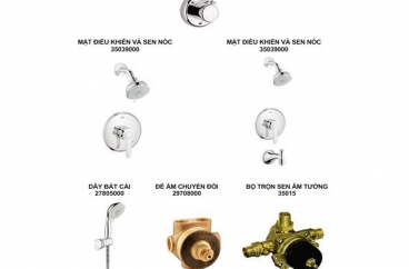 Bộ sen âm tường Grohe – Parkfield X HOME Hà Nội
