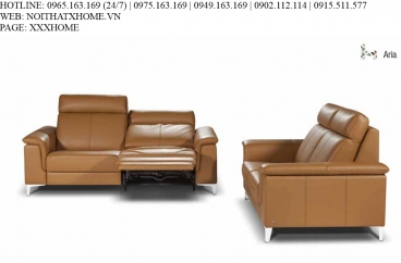 Bộ sofa Nicoletti - Aria 100/Touch 1526 Cognac X HOME Hà Nội