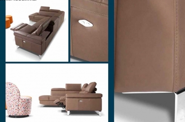 Bộ sofa Nicoletti - Flamingo Pelle Kabiria 600 Cuioio X HOME Hà Nội