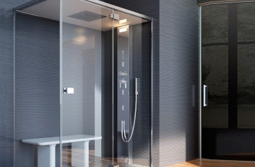 Bồn tắm xông hơi Glass - Noor Steam X HOME Hà Nội