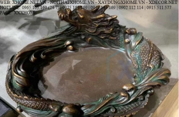 Decor bằng đồng X HOME Hà Nội Hồ Chí Minh Gạt tàn kim long
